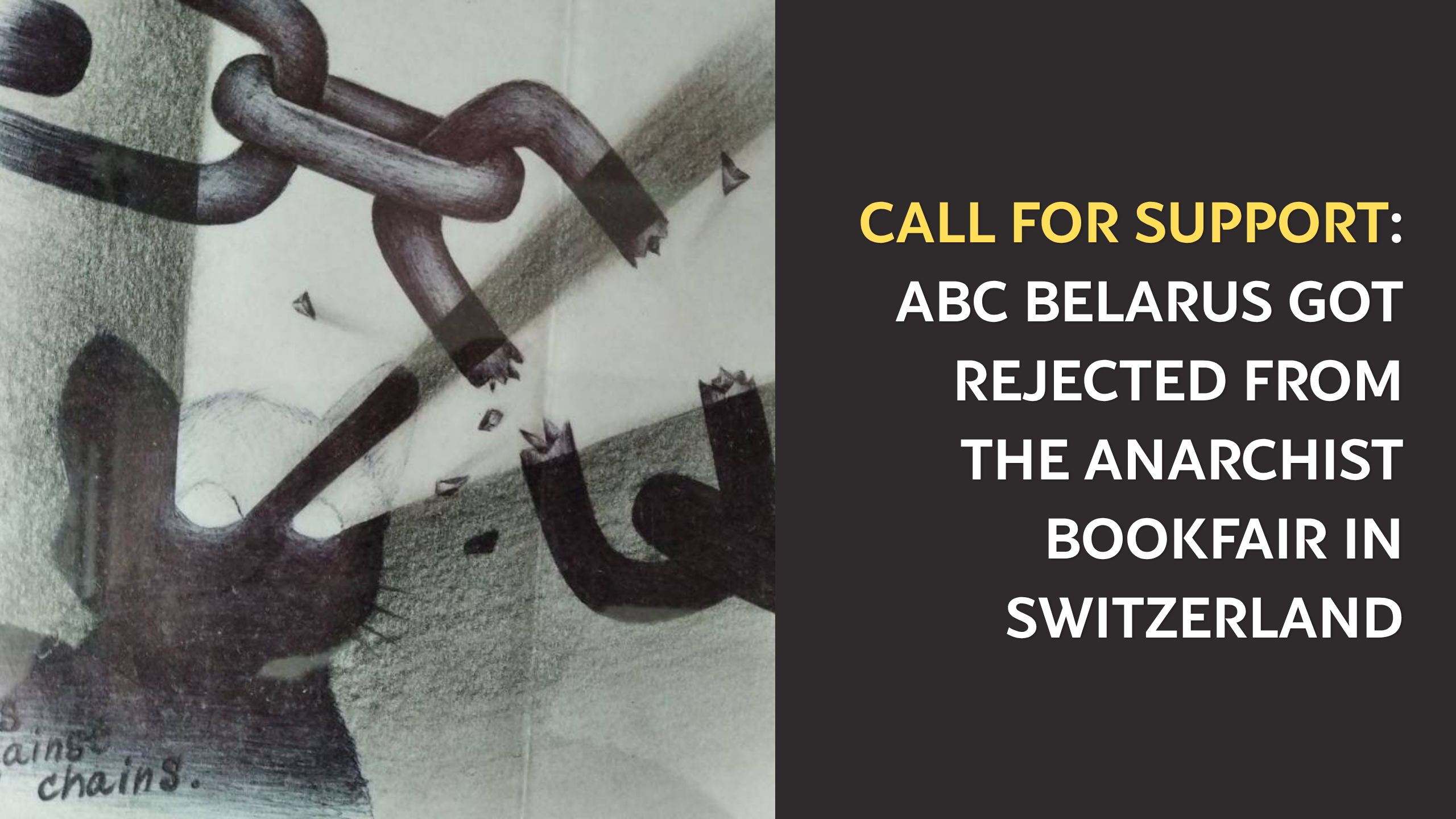 ABC Belarus got rejected from the Anarchist Bookfair in Bremgarten, Switzerland. Here’s how you can support us